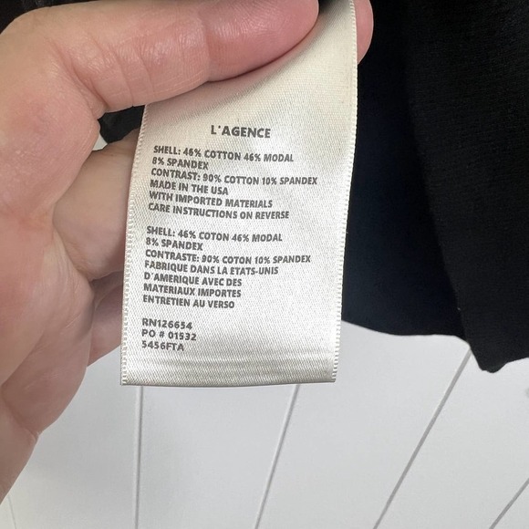 L’AGENCE‎ Josilyn Lace Up V Neck Sweatshirt SZ XS - Picture 10 of 10